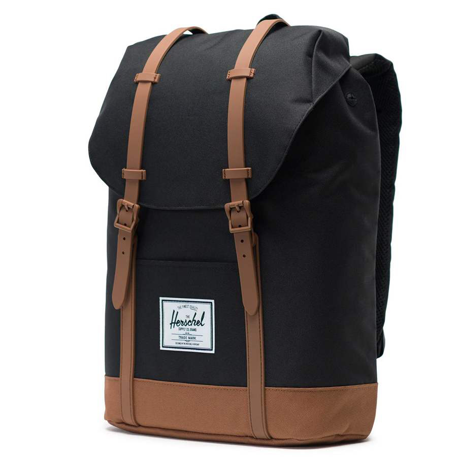 Herschel Retreat Standard 15" Backpack M Black/Saddle Brown