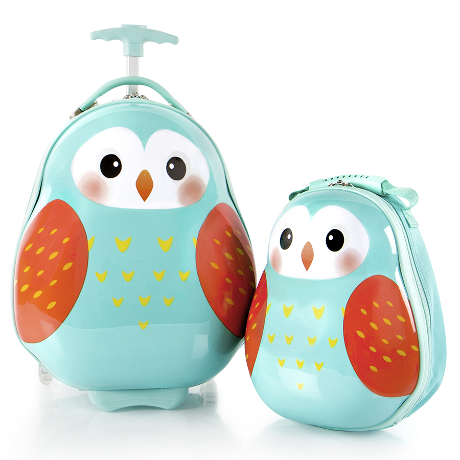 Combo Heys Vali + Balo Travel Tots Owl Mint