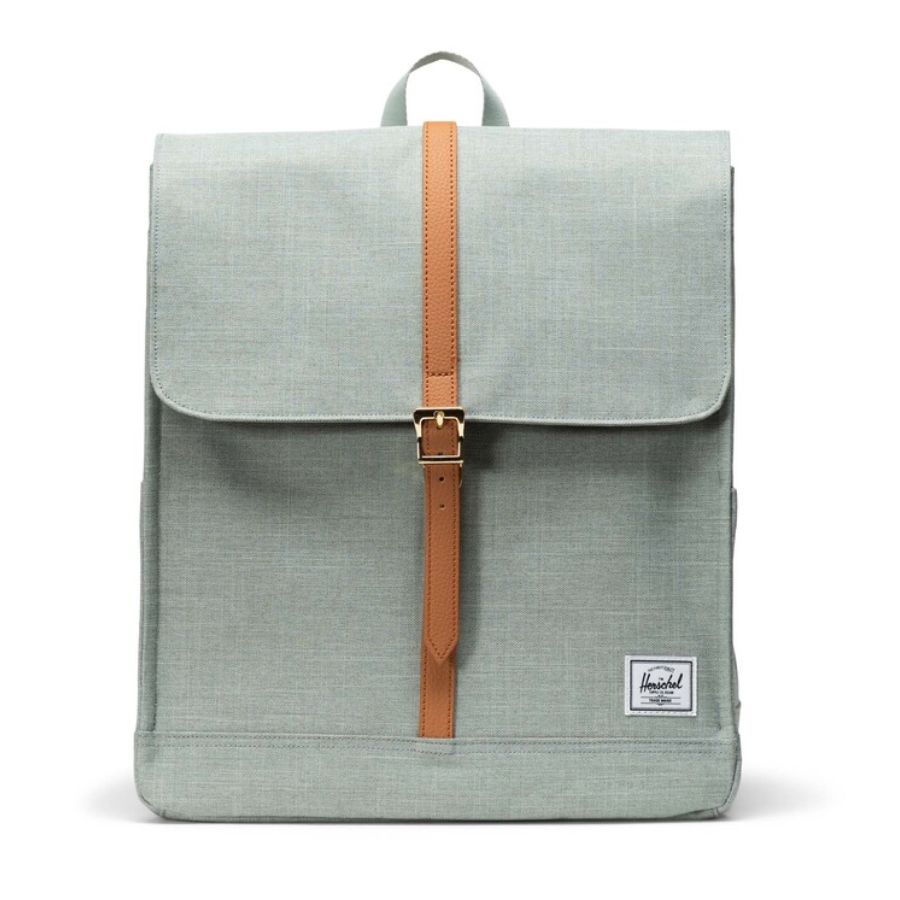 Herschel City Tm Mid Volume Backpack S Iceberg Green Crosshatch