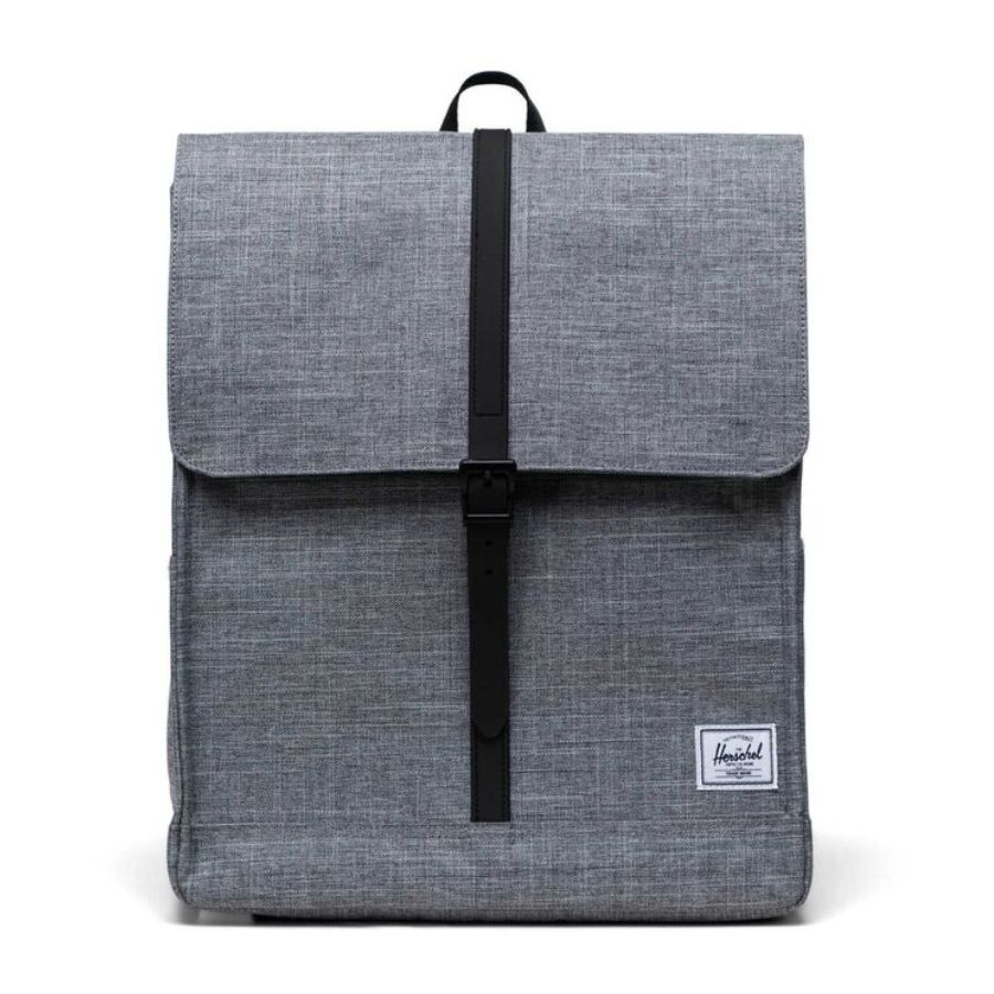 Herschel City Tm Mid Volume Backpack S Raven Crosshatch