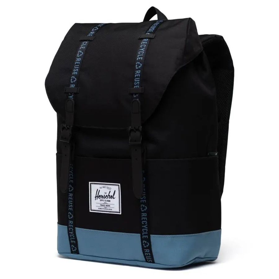 Balo Herschel Retreat Eco Standard 15" Backpack M Black/Copen Blue
