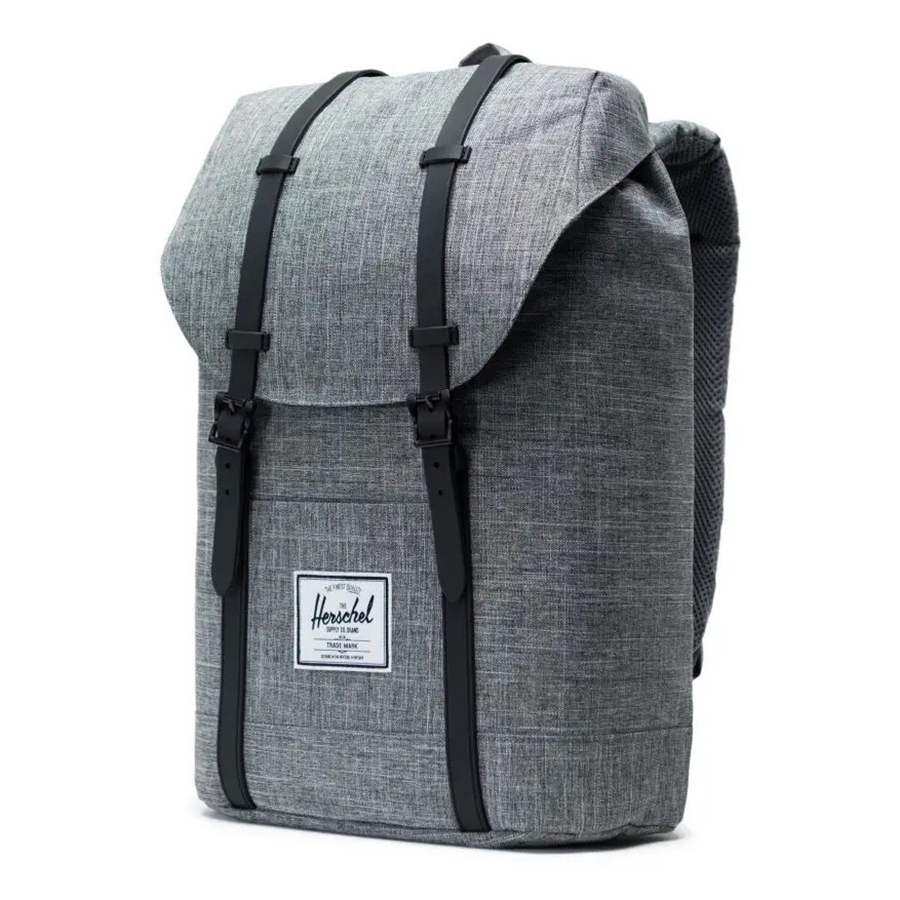 Herschel Retreat Standard 15" Backpack M Raven Crosshatch/Black