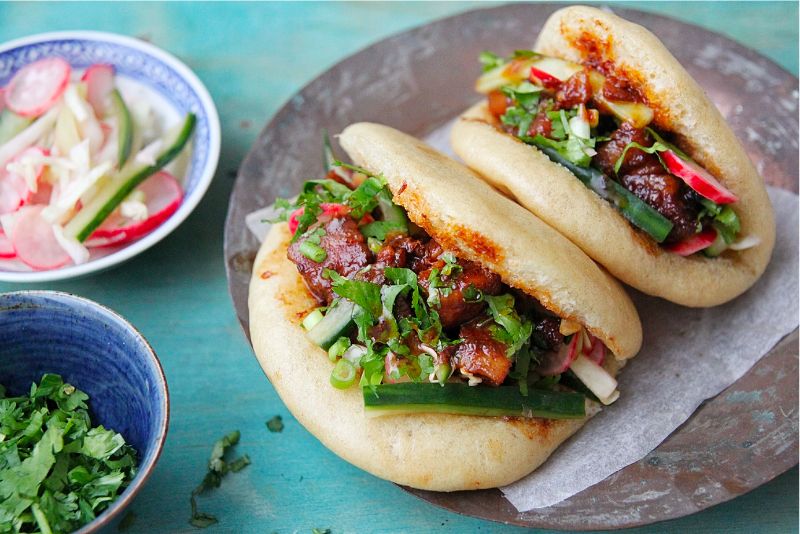 Bánh bao kẹp Đài Bắc với hương vị thơm ngon, lạ miệng 6