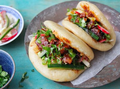 Bánh bao kẹp Đài Bắc với hương vị thơm ngon, lạ miệng