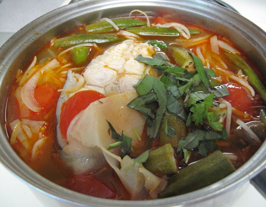Canh chua cá bông lau Cù Lao Dung, món ăn dân dã miền sông nước 3