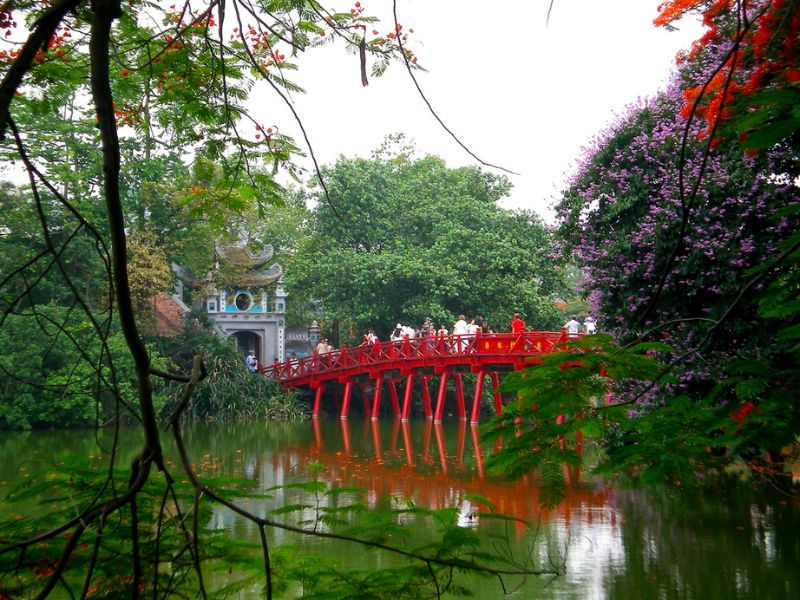 Cầu Thê Húc nối đôi bờ lưu dấu nét đẹp văn hóa Hà Nội 3
