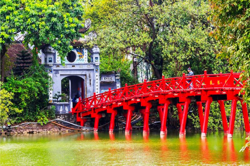 Cầu Thê Húc nối đôi bờ lưu dấu nét đẹp văn hóa Hà Nội 4