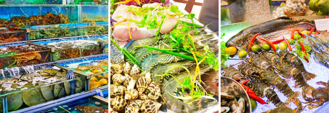 Những món ăn ngon được chế biến từ hải sản mua ở chợ hải sản Sơn Trà Đà Nẵng?
