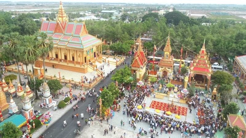 Tìm về Chùa Xiêm Cán mà tận hưởng không gian kiến trúc Khmer 5