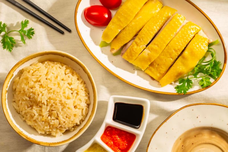 Trải nghiệm món cơm gà Kampong đặc sản Singapore 3