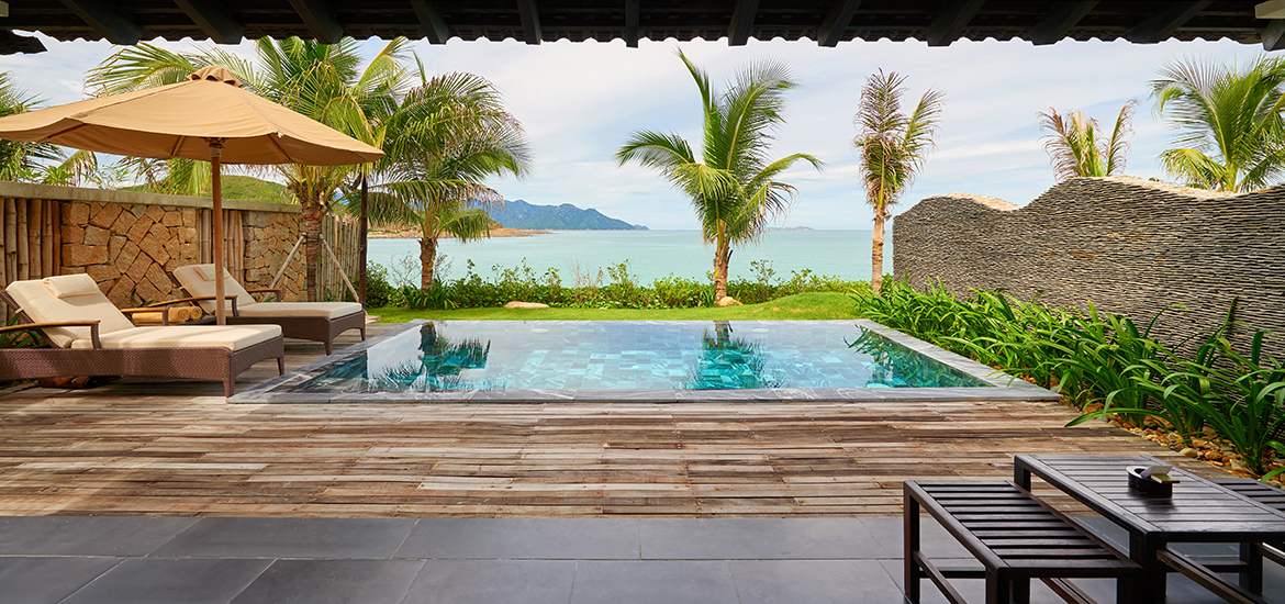 Each Villa will have its own very private swimming pool. amiana resort nha trang review
