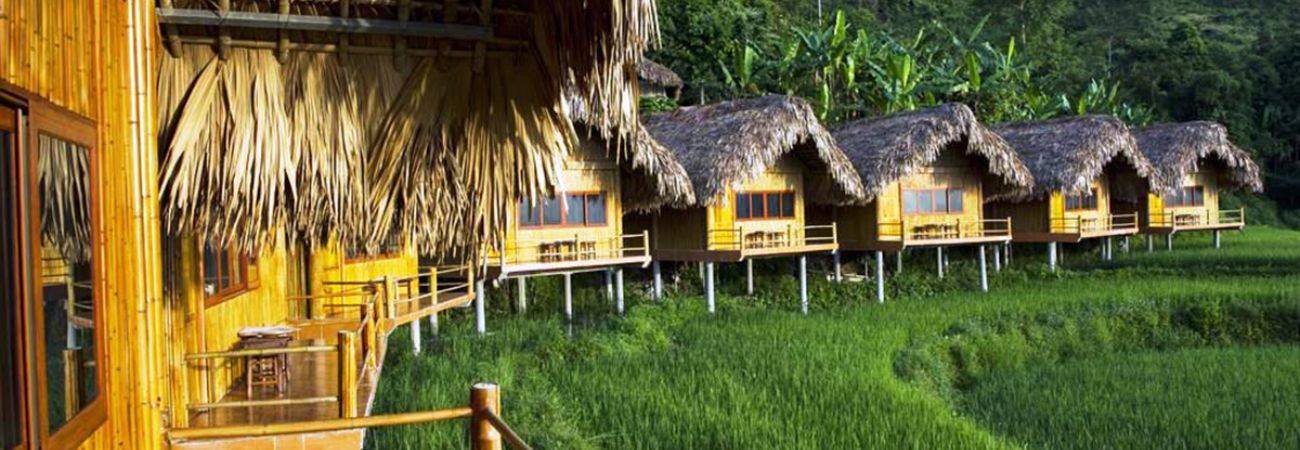 Hoàng Su Phì Bungalow, nơi nghỉ dưỡng ngắm đồng lúa đẹp nhất Hà Giang