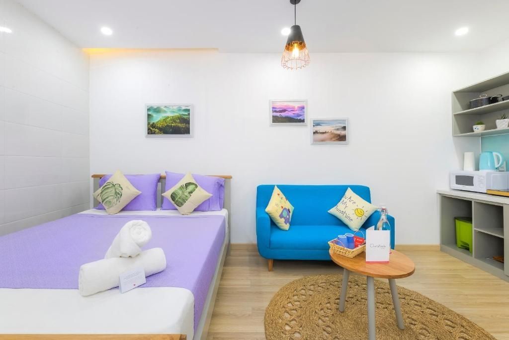 Không gian nhẹ nhàng ấm cúng của MayMay Da Lat Apartments 7