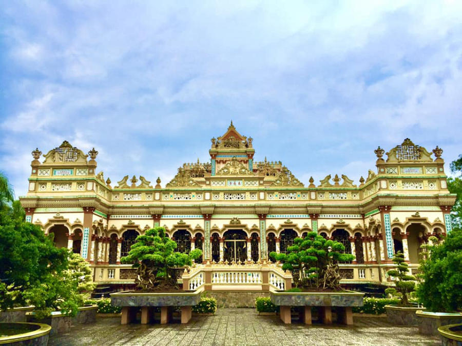 Kiến trúc Chùa Vĩnh Tràng Tiền Giang đậm chất Phật giáo tại Đông Nam Bộ 2