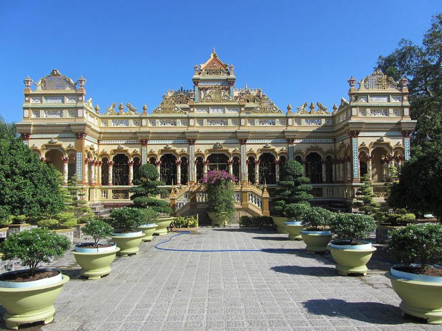 Kiến trúc Chùa Vĩnh Tràng Tiền Giang đậm chất Phật giáo tại Đông Nam Bộ 4