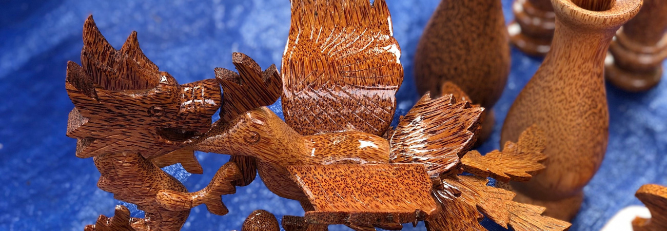 Ngỡ ngàng đồ thủ công mỹ nghệ từ gỗ dừa Bến Tre cực ấn tượng