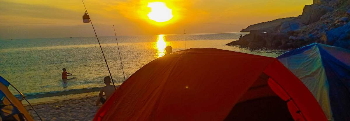 Review hành trình camping Vĩnh Hy và ngắm hoàng hôn cực thơ mộng