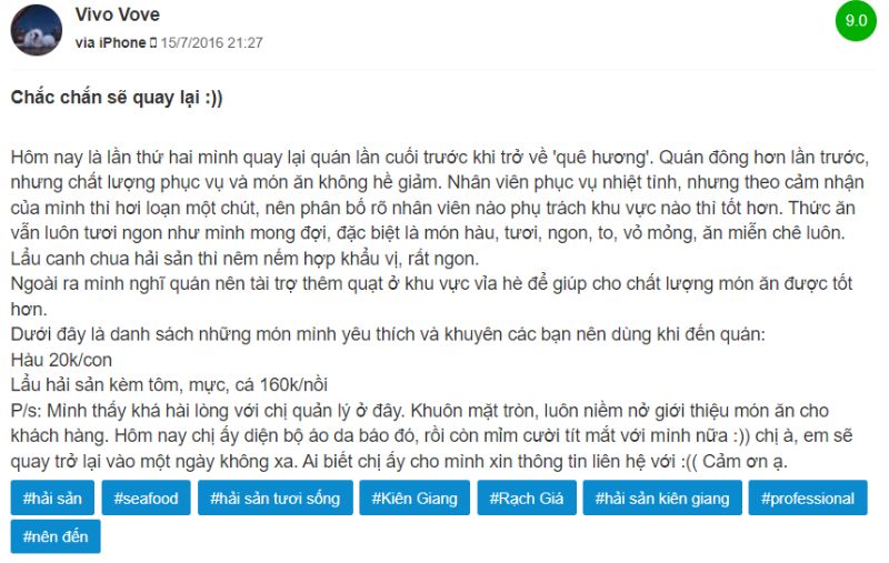 Review Quán ốc Biển Xanh, địa điểm ẩm thực được lòng mọi thực khách 4
