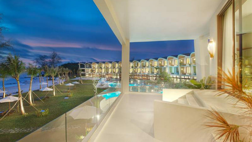 Panoramic view of the Gulf of Thailand from the balcony