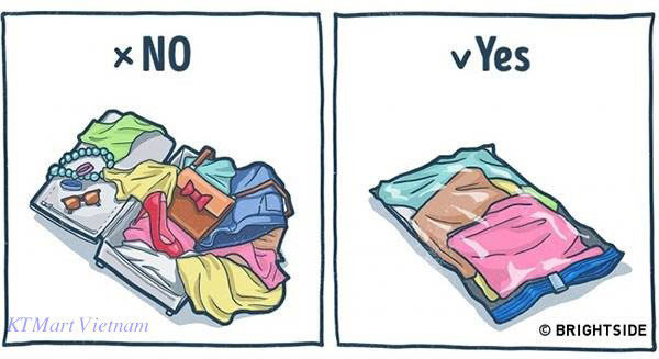 Nguyên tắc 5,4,3,2,1 cực hữu ích khi sắp xếp đồ đi du lịch