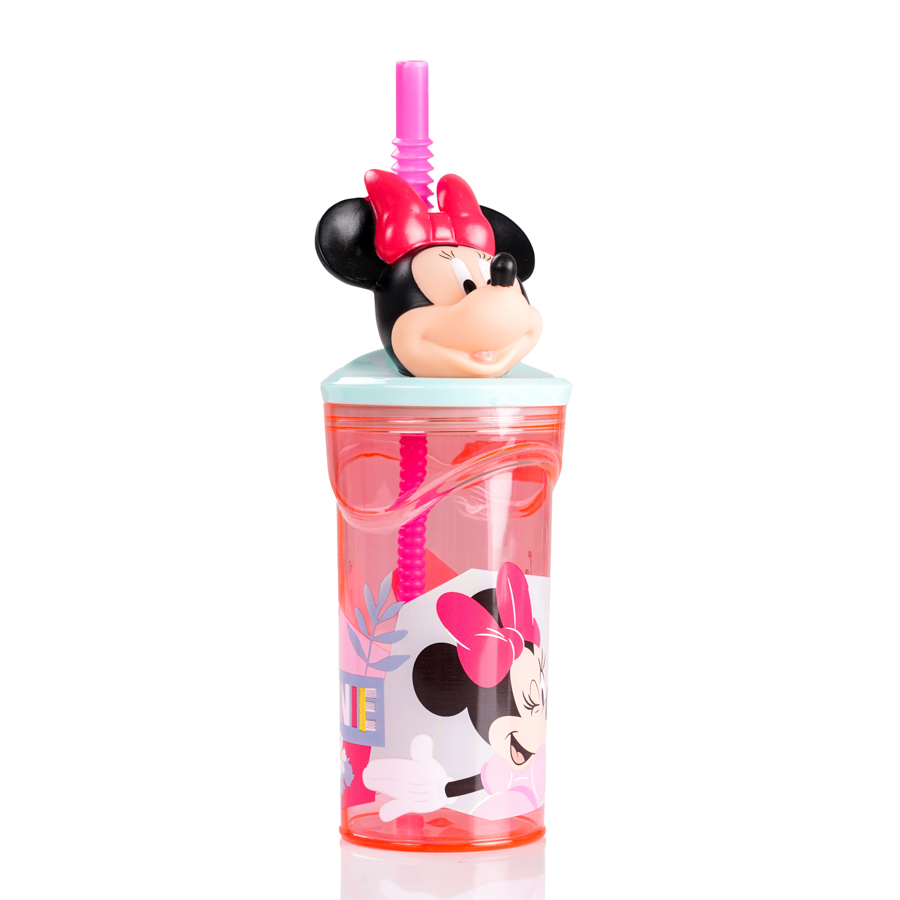 Disney Minnie 74466 Straw Tumbler 360Ml Pink