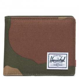 Ví đựng tiền Herschel Roy Coin RFID Wallet S Raven Crosshatch