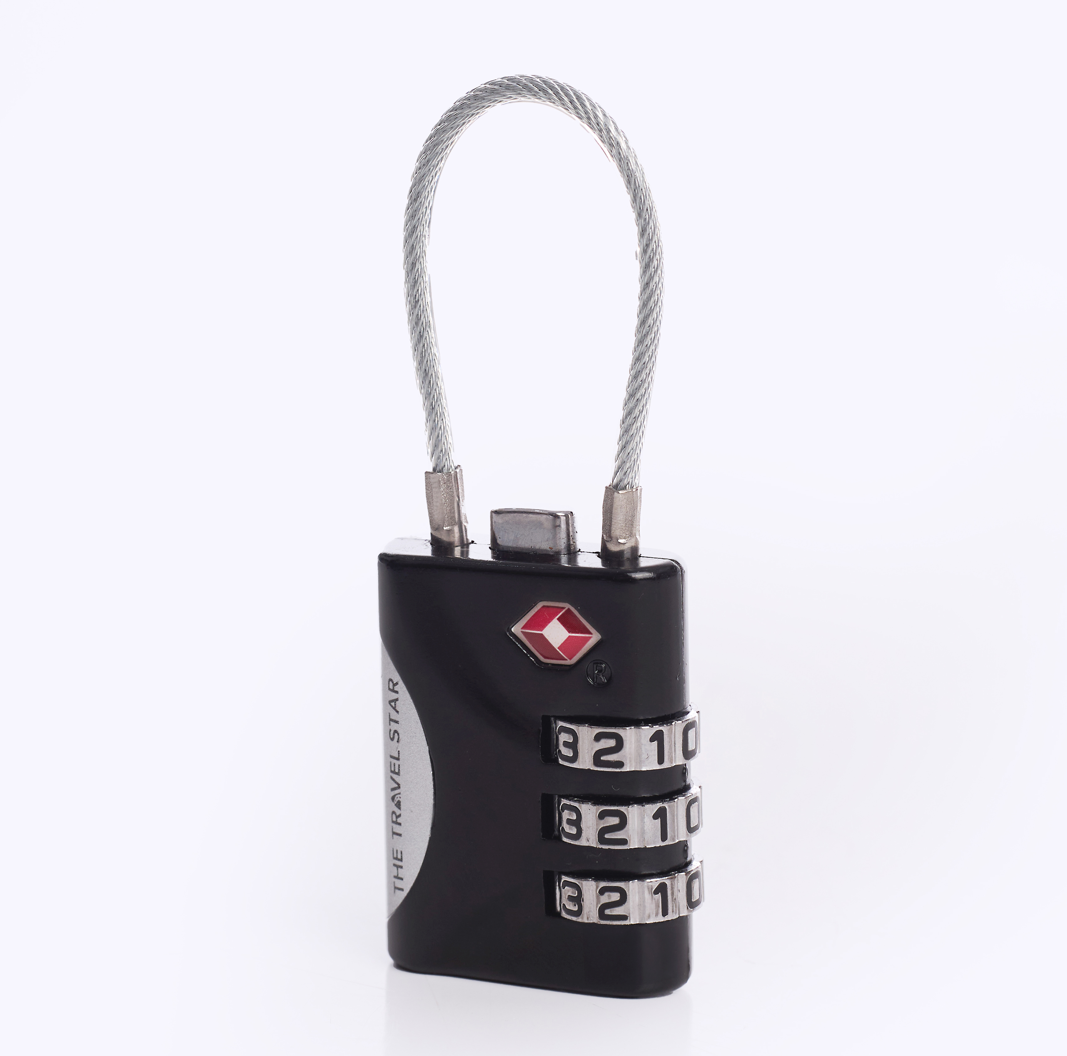 The Travel Star C00 - 347 Tsa Lock With Cable S Black