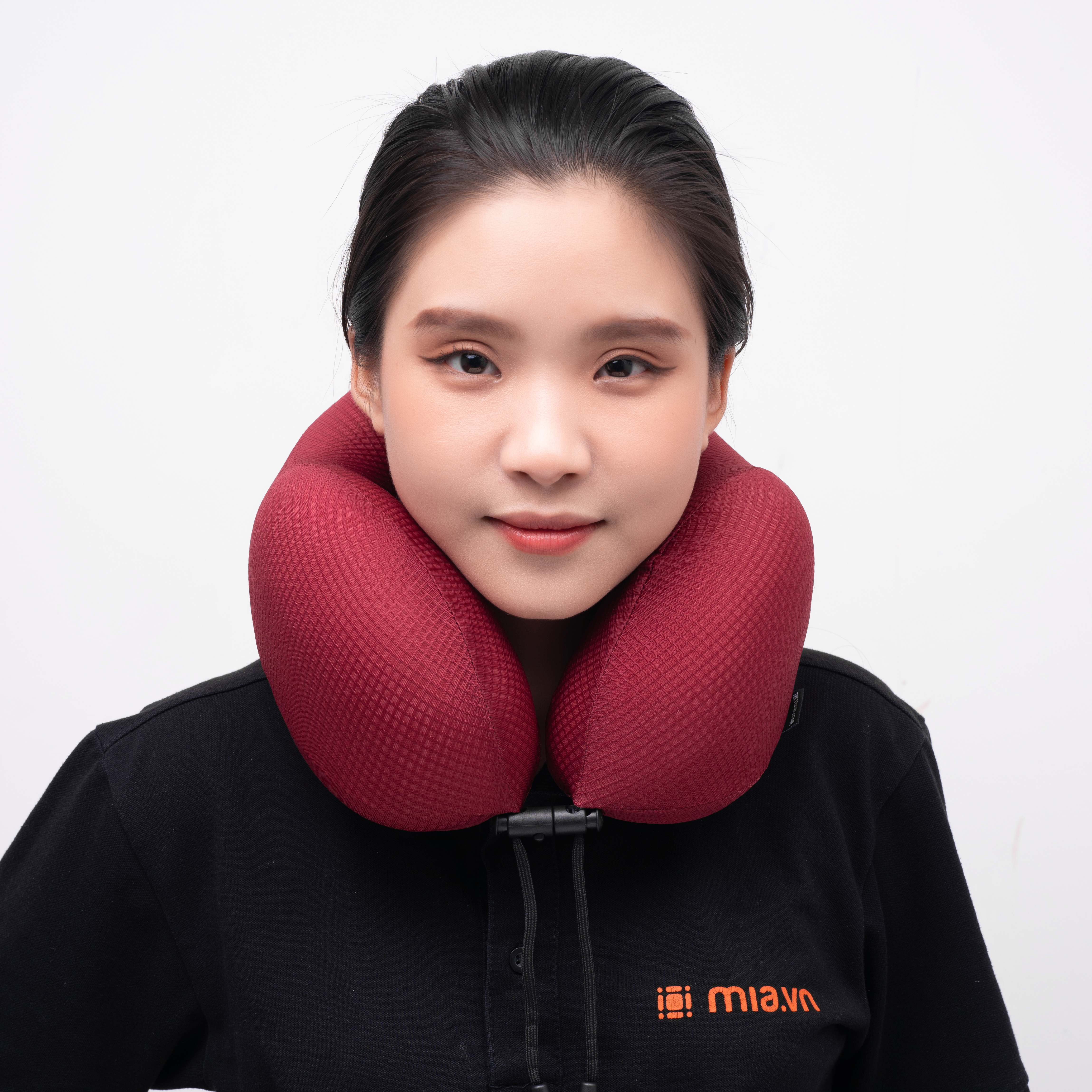 The Travel Star Ta33217 Travel Neck Pillow S Dark Red