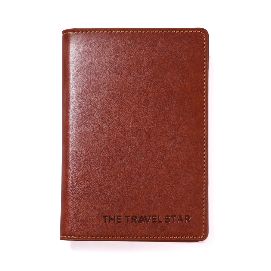 The Travel Star Xplus Passport Cover S Brown