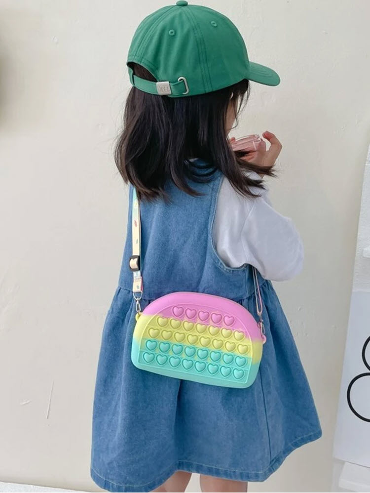 Túi đeo chéo mini cho bé gái, túi xách trẻ em xinh xắn dễ thương nhiều màu  chất liệu nhựa dẻo an toàn Xu Xu Kids | Lazada.vn