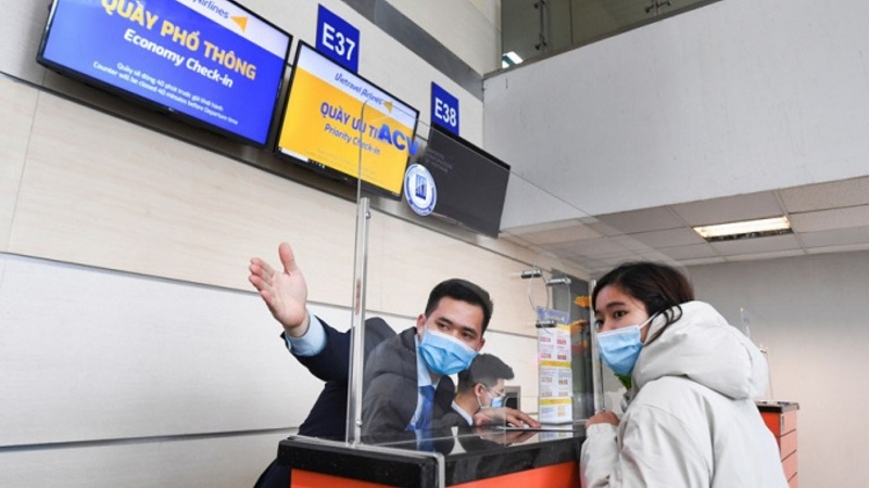 Quầy check in Vietjet, Pacific Airlines và Vietravel Airlines tại sân bay Tân Sơn Nhất và Nội Bài 6