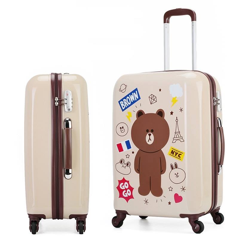 Top những mẫu vali Gấu Brown dễ thương được ưa chuộng nhất hiện nay 4