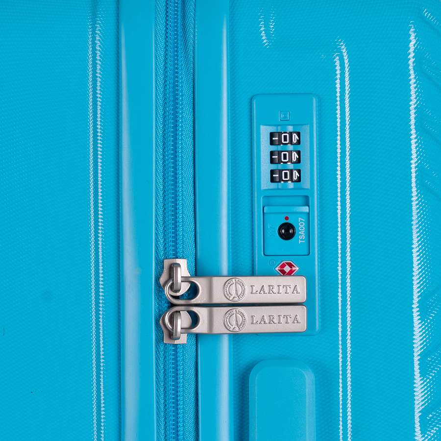 Vali kéo nhựa dẻo Combo 2 Vali Larita Cetus Size M + L Blue