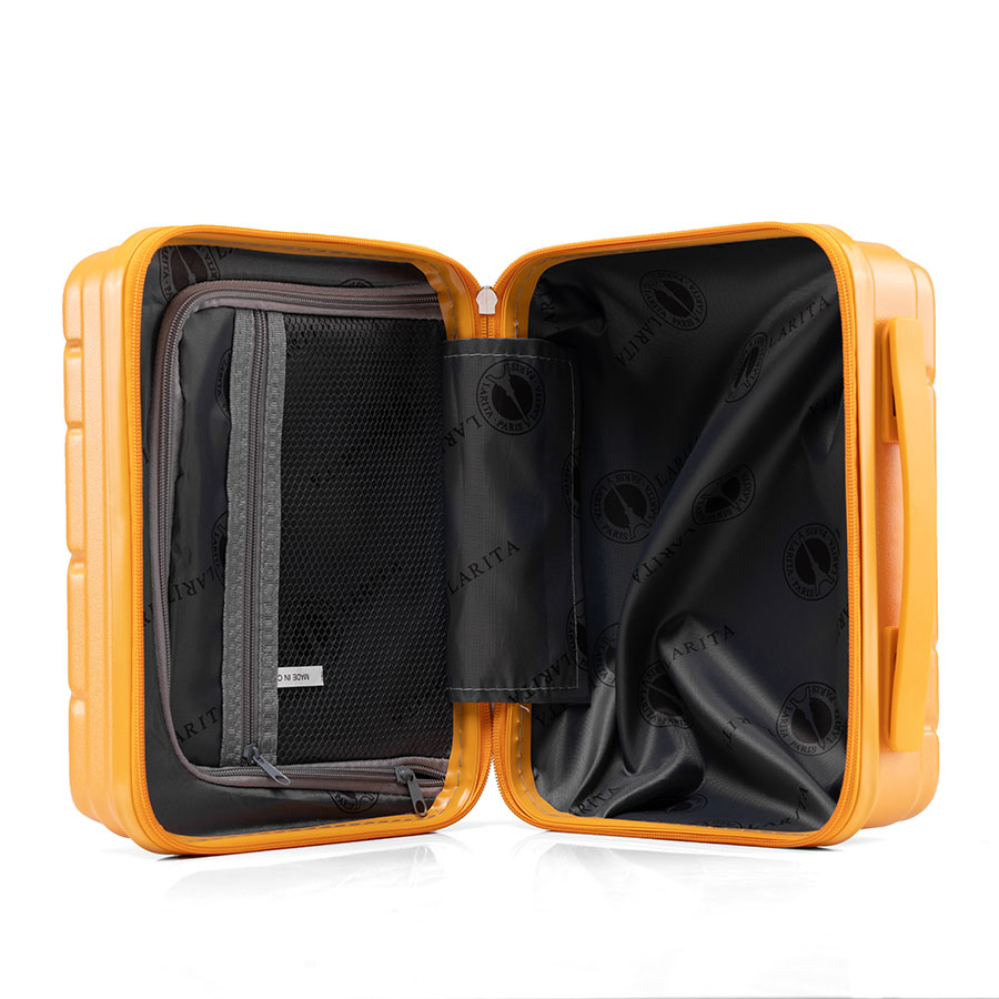 Vali kéo nhựa dẻo Larita Lina YX-01_14 XS Yellow
