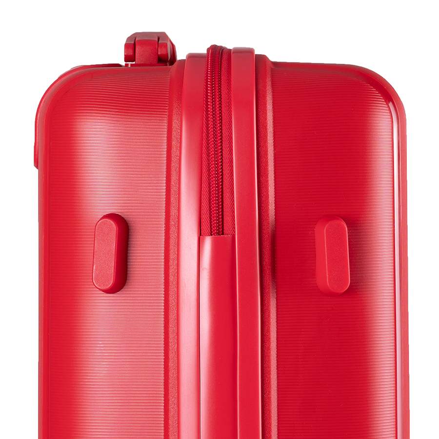 Vali kéo nhựa dẻo Combo 2 Vali Larita Siro Size S + M Red