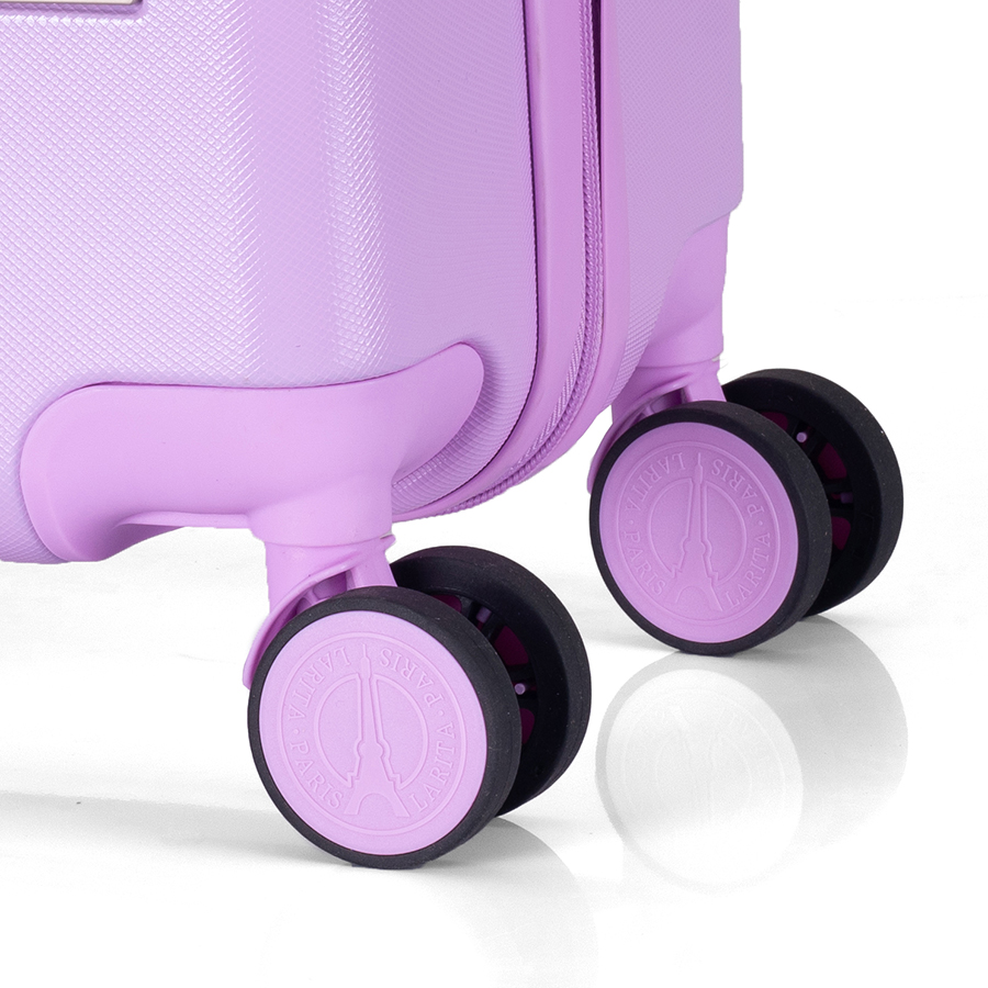 Vali kéo nhựa dẻo Combo 2 Vali Larita Vela Size S + M Purple