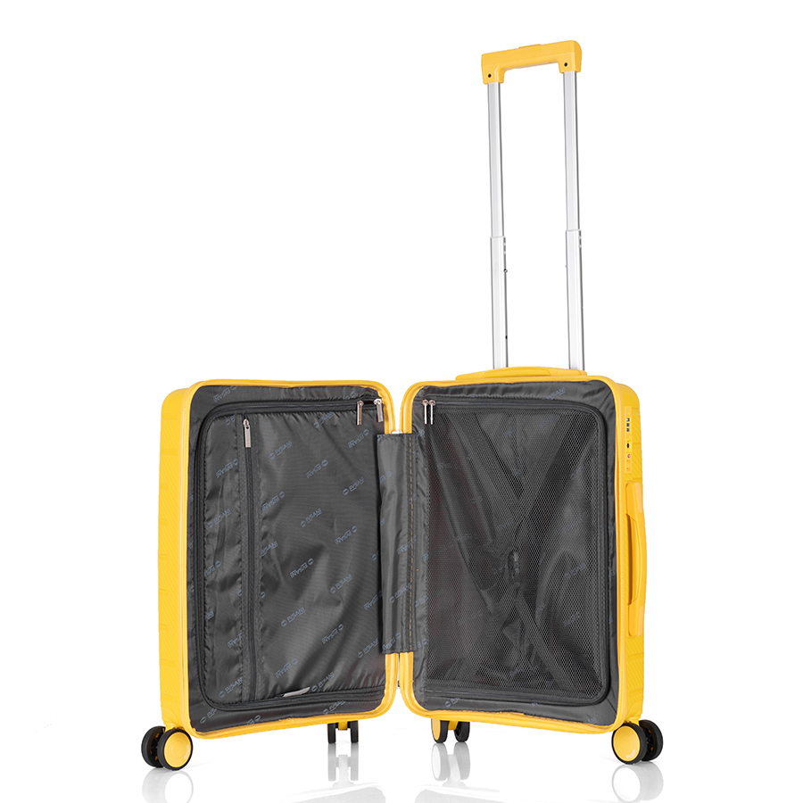 Vali kéo nhựa dẻo Pisani Tarus PP12_20 S Yellow