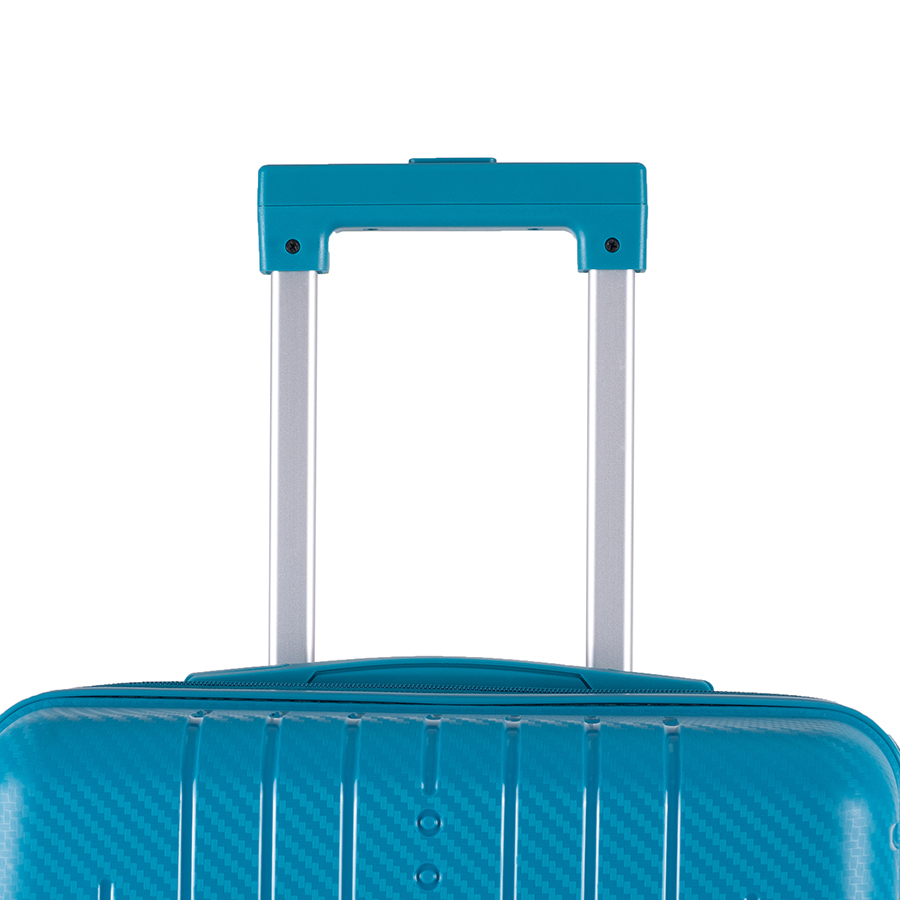 Vali kéo nhựa dẻo Combo 2 Vali Pisani Tarus Size S + M Turquoise