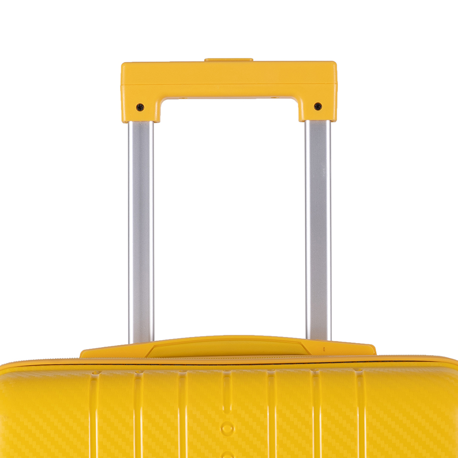 Vali kéo nhựa dẻo Combo 2 Vali Pisani Tarus Size M + L Yellow