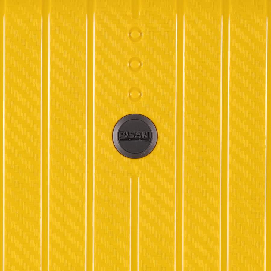 Vali kéo nhựa dẻo Combo 2 Vali Pisani Tarus Size S + M Yellow