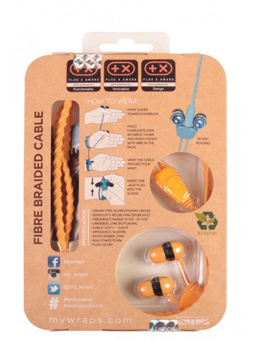 Phụ kiện du lịch Wraps Classic Wristband Headphones WrapsCSUN S Sunrise